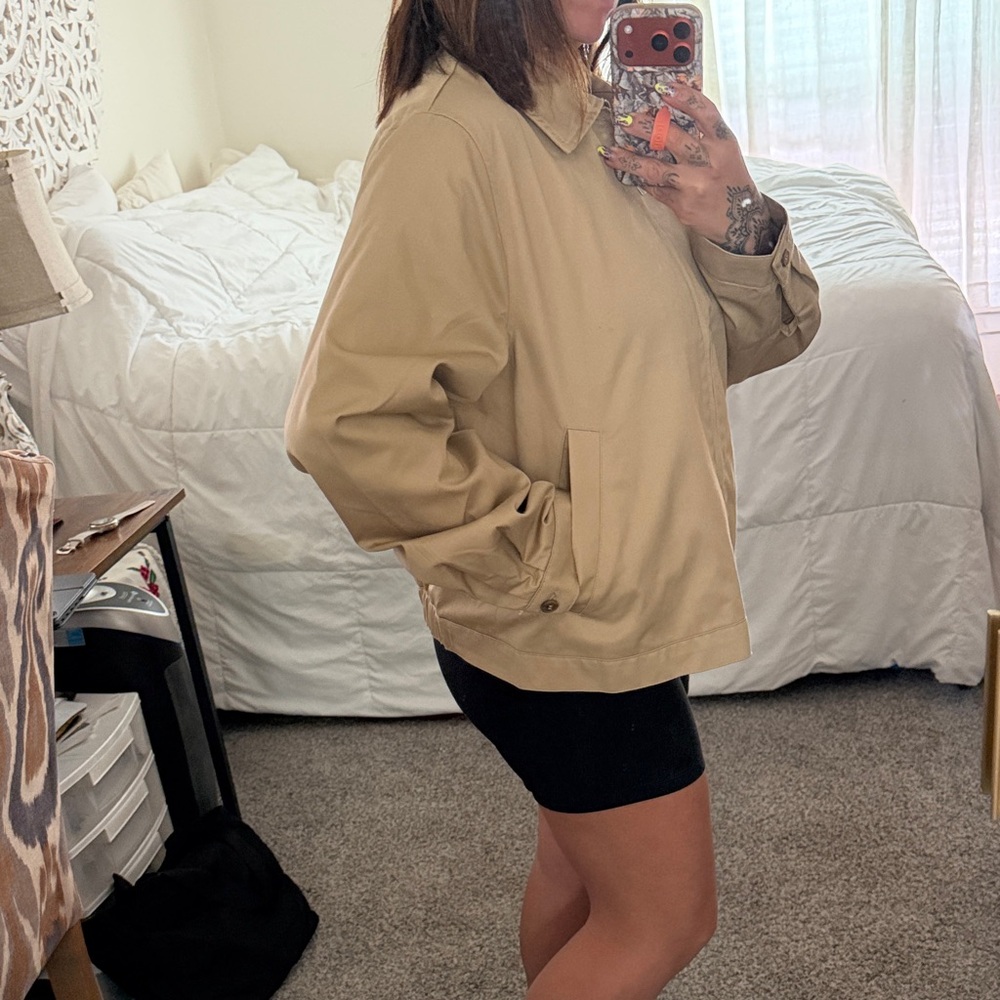 H&M Light Beige Utility Jacket with Collar - Picture 4 of 8